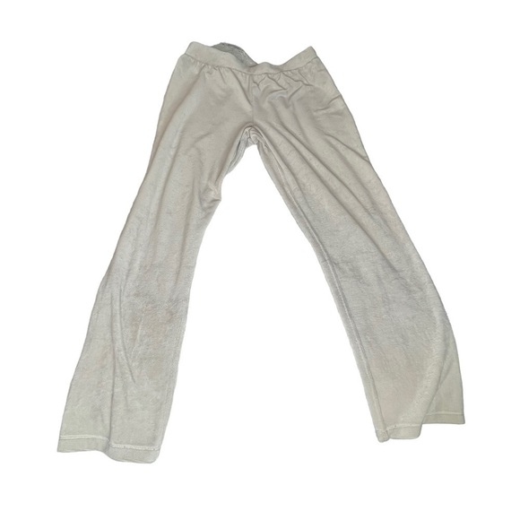 SOFT SURROUNDINGS beige velvet tapered relaxed lounge stretchy pull‎ on pants L - Picture 1 of 4